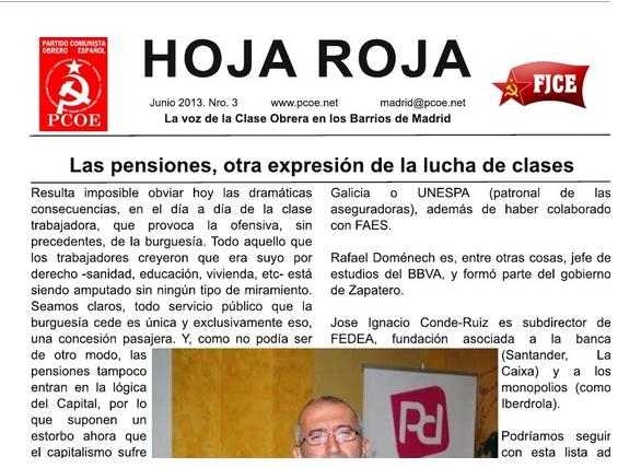 Comité Regional de Madrid del Partido Comunista Obrero Español (P.C.O.E)…