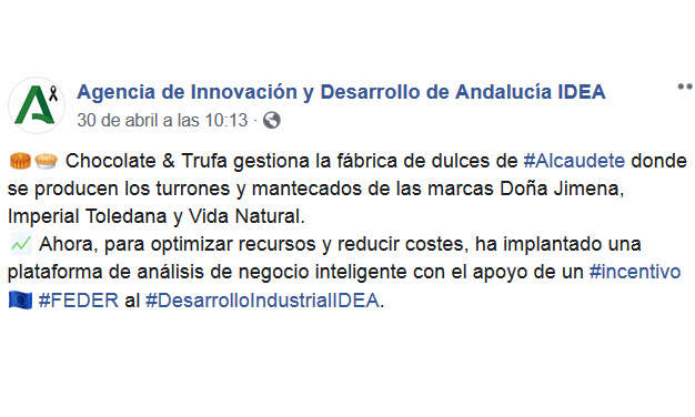 La Agencia de Innovación y Desarrollo de Andalucía (IDEA), es un instrumento de la Junta de Andalucía para canalizar ayudas a las empresas que realicen inversiones en I+D. Lo cual…