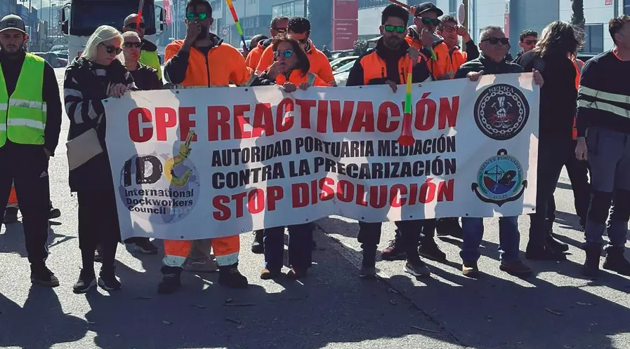 Huelga de estibadores en Avilés